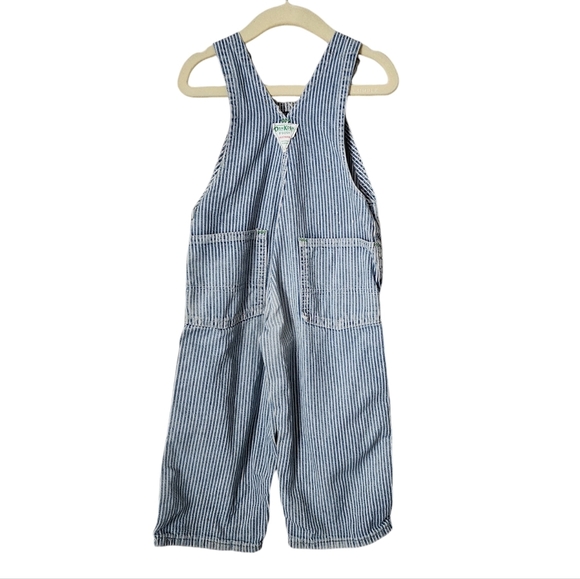 OSHKOSH x VINTAGE Union made Railroad Stripe Demin Vestbak Overalls infant - Picture 2 of 8